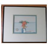 Signed Walter Lantz Original 1972 Universal Pictures Woody Woodpecker Animation Cel 