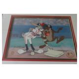 Warner Brothers Signed Tom McKimson Baseball Bugs Bunny & Taz Devil Cel