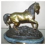 P.J. Mene Bronze Stallion Sculpture 