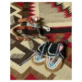Spurs & Iroquois Childs Moccasins 