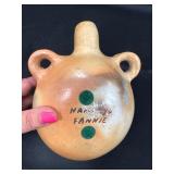 * * * SOLD * * *                    Fannie Nampeyo Canteen 7 1/2" x 7" 