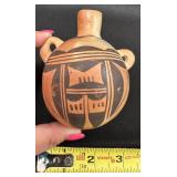* * * SOLD * * *                   Fannie Nampeyo Small Canteen 3 3/4" x 4 1/2"