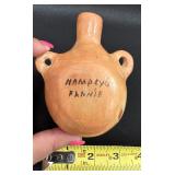 * * * SOLD * * *                    Fannie Nampeyo Small Canteen 3 3/4" x 4 1/2"