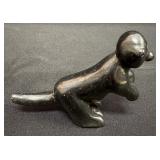 Santa Clara Pottery Cat 5" (as-is broken tail)