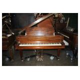 B106 #3 4’10” Mahogany baby Grand Piano #110945  Brand Unknown Condition of 6/7