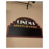 Wall decor cinema sign