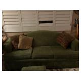 Green sofa