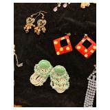 Misc costume earrings