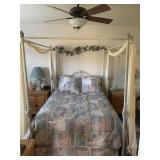 Double/Full size, comes with bed frame. $175, Does NOT include linens. 80" tall
