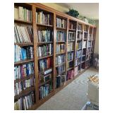 Book case is built in-home. (not for sale)