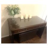 Desk is $75: 47" long, 23" wide, 30" tall.  
