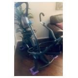 Teeter, Free Step, Recumbent Cross Trainer is $375: 53" wide, 32" long.  