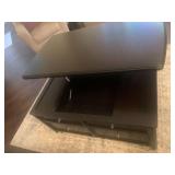 Coffee Table is $175: 42" long, 24" wide, 20" tall, 28" (lifted). 