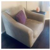 Corduroy Chair is $130: 35" wide, 37" long, 33" tall.