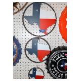 Texas and metal signs