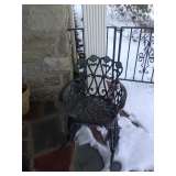 Metal outdoor rocker