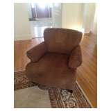 Choc Brown Upholstered Chair ( Pair)