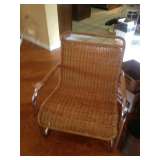 UNIQUE WICKER AND METAL CHAIR