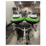 Lot of 2 SeaDoo GTI 130 SE watercraft with trailer