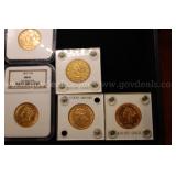 Lot Of Professional Graded Gold Coins (26189-919)