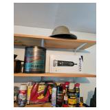 Stapler, WD-40, Planters Salted Peanuts container