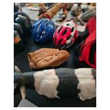 Bicycle Helmets, Baseball Glove