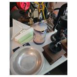 Sailboat model, Antique Coffee Grinder