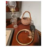 Basket, Vintage Car Horn