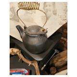 Antique Cast Iron Tea Kettle 