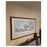 Framed Artwork - Amish Farm Scenery 