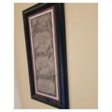Faith Family Friends Hanging Picture/Artwork 