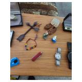 Pocket Knife, Watch, Native American Collectible 