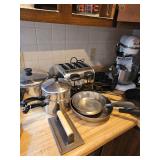 Pots, Pans, 4-Slice Toaster