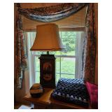 Lamp with Woodland Scene