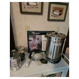 Medical Office Table with Supplies, Hydrocollator 