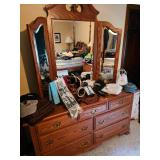 Bedroom Dresser with Mirrors