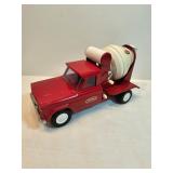 Tonka Metal Toy Truck Red Cement Truck 