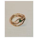 14k Gold With Emerald Ring