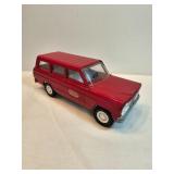 Tonka Metal Toy Truck Red Jeep Wagoneer