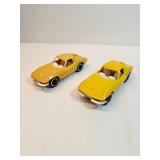 Pair Of Yellow Tonka Chevy Corvettes