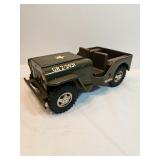 Tonka Metal Toy Truck Army Jeep No Top