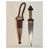 Sudanese Arm Dagger With Sheath 
