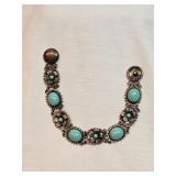 Antique Sterling Snap Bracelet 