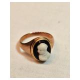 Antique 14k Gold Cameo Ring