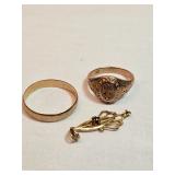 Asst 10k Gold Jewelry 