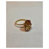 14k Gold With Citrine Ring