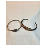Pair Of Sterling Bracelets 