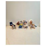 Annalee Mouse Dolls 1999 Lot Of 4