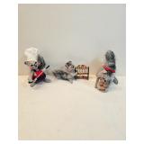 Annalee Squirrels Lot Of 3