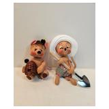Pair Of Annalee Mouse Dolls